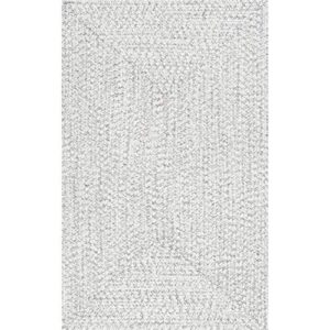 nuLOOM Wynn Braided Indoor/Outdoor Area Rug, 7' 6" x 9' 6", Ivory