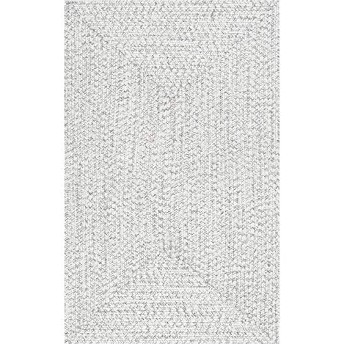 nuLOOM Wynn Braided Indoor/Outdoor Area Rug, 7' 6" x 9' 6", Ivory