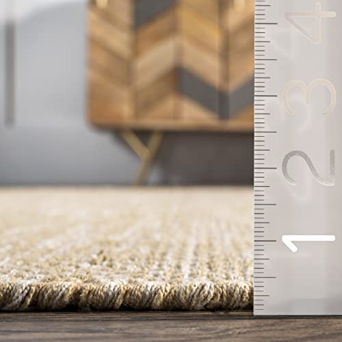 nuLOOM Alessi Solid Farmhouse Cotton Area Rug