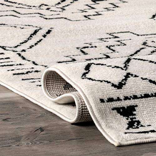 nuLOOM Noa Tribal Moroccan Area Rug, 9' x 12', Grey