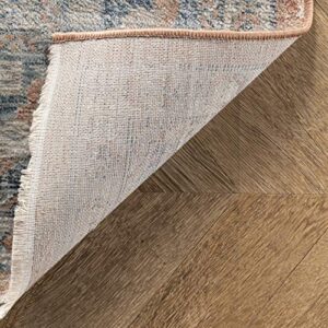 nuLOOM Westlyn Faded Medallion Area Rug, 5' 3" x 7' 3", Rust