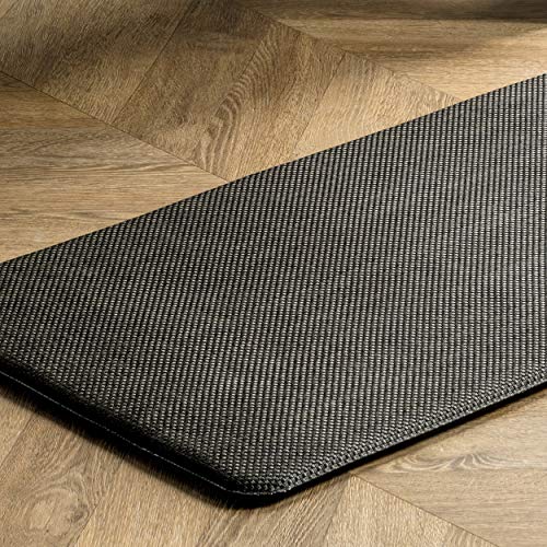 nuLOOM Casual Solid Anti Fatigue Kitchen or Laundry Room Comfort Mat, 18" x 30", Dark Brown