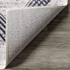 nuLOOM Meg Diamond Stain-Resistant Machine Washable Area Rug