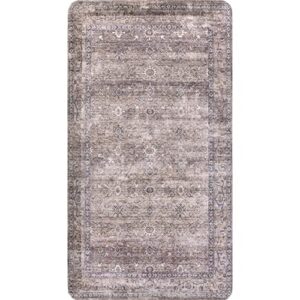 nuLOOM Traditional Perisan Border Kitchen or Laundry Comfort Mat, 20" x 36", Rust