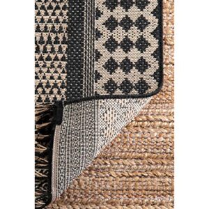 nuLOOM Nicole Modern Diamond Indoor/Outdoor Area Rug, 4 ft x 6 ft, Grey