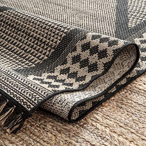 nuLOOM Nicole Modern Diamond Indoor/Outdoor Area Rug, 4 ft x 6 ft, Grey