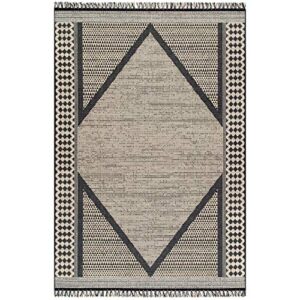 nuLOOM Nicole Modern Diamond Indoor/Outdoor Area Rug, 4 ft x 6 ft, Grey