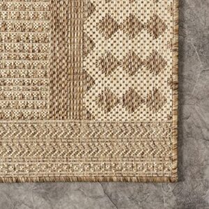 nuLOOM Shawn Bold Diamond Indoor/Outdoor Area Rug, 5' x 8', Beige