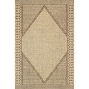 nuLOOM Shawn Bold Diamond Indoor/Outdoor Area Rug, 5' x 8', Beige