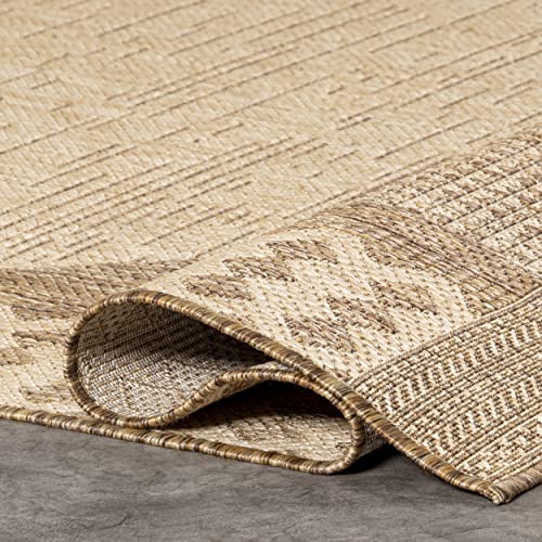 nuLOOM Shawn Bold Diamond Indoor/Outdoor Area Rug, 5' x 8', Beige