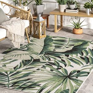 nuLOOM Fela Floral Jungle Indoor/Outdoor Area Rug, 8' x 10', Green