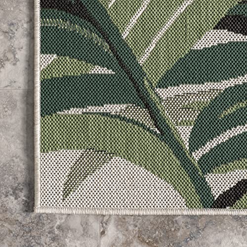 nuLOOM Fela Floral Jungle Indoor/Outdoor Area Rug, 8' x 10', Green