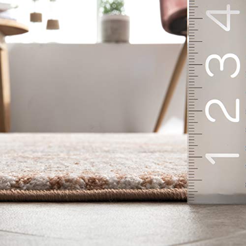 nuLOOM Vintage Kate Medallion Area Rug, 9 ft x 12 ft, Beige