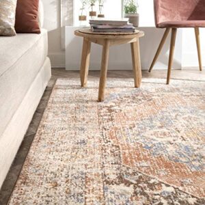 nuLOOM Vintage Kate Medallion Area Rug, 9 ft x 12 ft, Beige