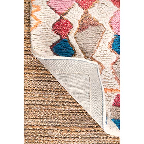 nuLOOM Helaine Hand Tufted Moroccan Shag Area Rug, 10' x 14', Multi