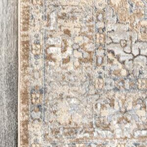 nuLOOM Thea Medallion Area Rug, 5' x 8', Beige