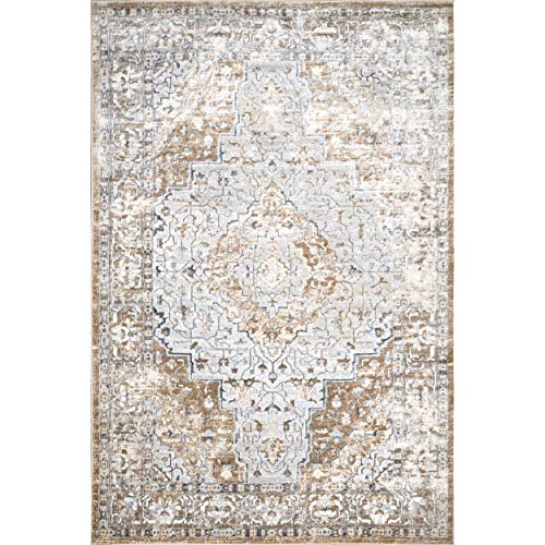 nuLOOM Thea Medallion Area Rug, 5' x 8', Beige