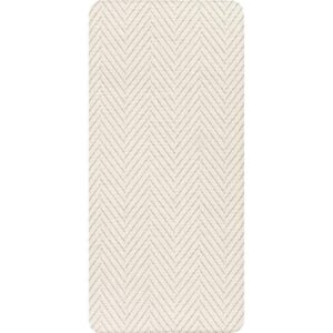 nuLOOM Casual Herringbone Anti Fatigue Kitchen or Laundry Room Comfort Mat, 20" x 42", Beige