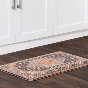 nuLOOM Persian Kitchen or Laundry Comfort Mat, 20" x 36", Blue