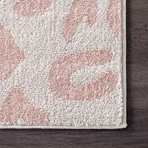 nuLOOM Print Leopard Area Rug, 5 ft x 7 ft 5 in, Baby Pink