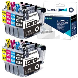 lcl compatible ink cartridge replacement for brother lc3013 lc-3013 lc3013bk lc30133pks lc-3013bk lc3013c lc3013m lc3013y mfc-j491dw mfc-j497dw mfc-j895dw mfc-j690dw (8-pack 2bk 2c 2m 2y)