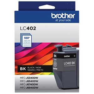 brother genuine lc402bk standard yield black ink cartridge