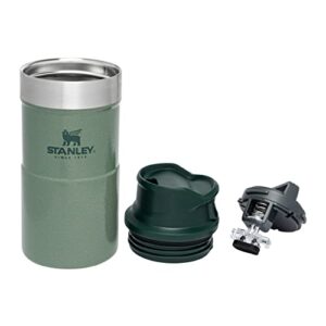 Stanley Trigger Action Travel Mug 0.25L / 8.5OZ Hammertone Green – Keeps Hot for 3 Hours - BPA-free Stainless Steel Thermos Travel Mug for Hot Drinks - Leakproof Reusable Coffee Cups