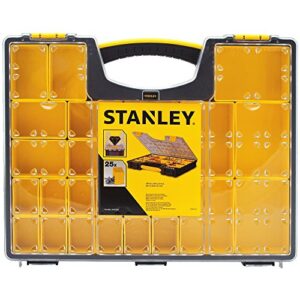 stanley organizer box with dividers, removable compartment, 25 compartment (014725r)
