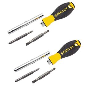 stanley screwdriver 6 in 1, pack of 2