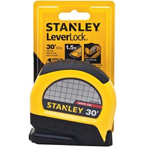 stanley stht30830 lever lock tape rule, 30′ x 1″