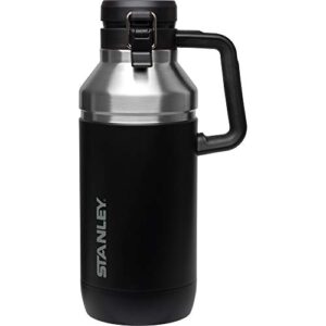 stanley go growler, 64oz stainless steel vacuum insulated beer growler, rugged growler with stainless steel interior, 24 hours cold and 4 days ice retention