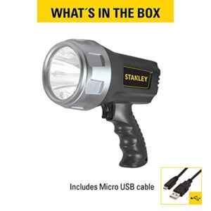 STANLEY SL3HS Rechargeable 900 Lumen Lithium Ion Ultra Bright LED Spotlight Flashlight