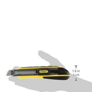 Stanley 10-481 FatMax Snap-Off Knife, 18mm,Silver/Yellow/Black