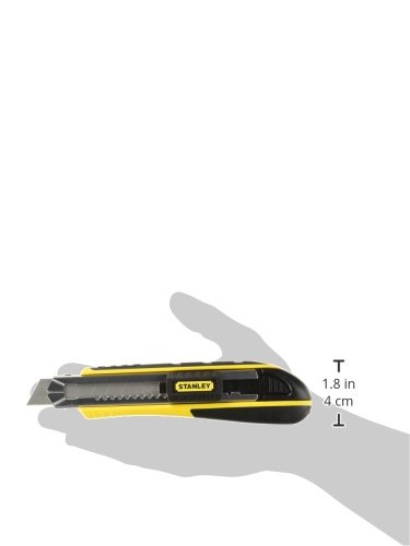 Stanley 10-481 FatMax Snap-Off Knife, 18mm,Silver/Yellow/Black