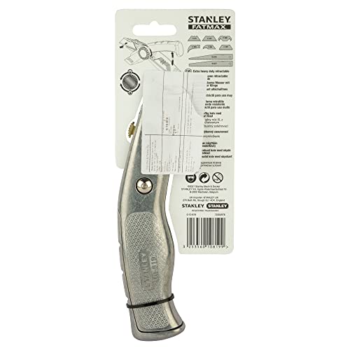 Stanley 0-10-819 Snap Off Knife"Pro" with retractable blade, Silver