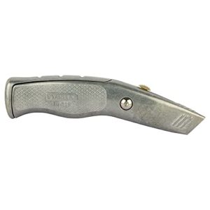 Stanley 0-10-819 Snap Off Knife"Pro" with retractable blade, Silver