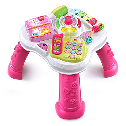 VTech Sit-To-Stand Learn and Discover Table, Pink