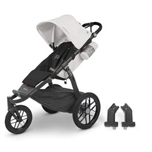 Ridge Stroller - Bryce (White/Carbon) + Adapters for Ridge (All MESA Models and Bassinet)