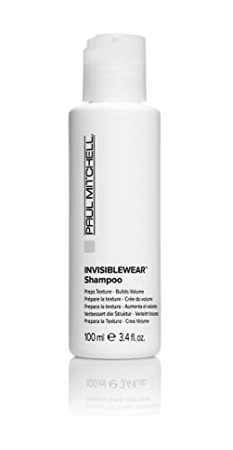 Paul Mitchell Invisiblewear Shampoo, Preps Texture + Builds Volume, For Fine Hair (Pack of 2)