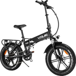 vitilan v3 electric bike for adults, folding fat tire ebike 750w 20inch 32mph e-bike 13.4ah electric bicycle shimano 7-speed…