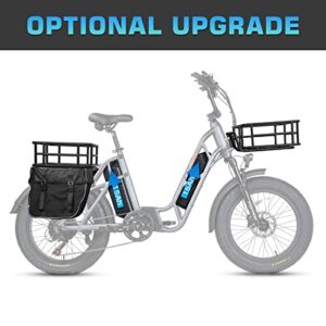 Fucare Electric Bike,Gemini/Gemini X Dual Battery 20.8AH(30AH) 750W 48V,Electric Bike for Adults,31MPH Max Speed,70-80(100-120) Miles,5.3" Display,Shimano 7 Speed,20''×4.0'' All Terrain Electric Bike