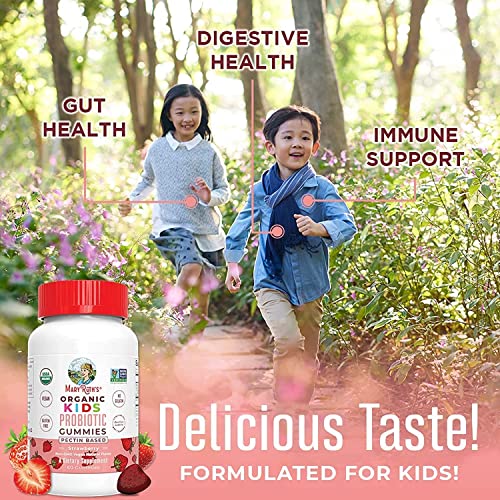 MaryRuth Organics Kids Vitamin D3 Gummies & Kids Probiotic USDA Organic Gummies Bundle | Bone Strength, Phosphorus and Calcium Absorption | Immune Support, Digestive & Gut Health Supplement for Kids