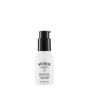 paul mitchell mvrck by mitch beard oil for men, softening + refreshing formula, for all beard styles + lengths , 1 fl. oz.