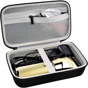 case compatible with barberology metalfx series clipper, travel carrying storage box for ufree/for limural pro/for novah grooming/for suprent with mesh pocket for blade cover, brush (bag only)