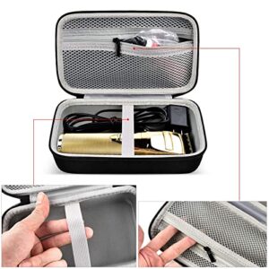 Case Compatible with Barberology MetalFX Series CLIPPER, Travel Carrying Storage Box for Ufree/for Limural PRO/for NOVAH Grooming/for SUPRENT with Mesh Pocket for Blade Cover, Brush (Bag Only)