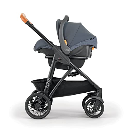 Chicco Corso LE Modular Travel System, Corso LE Stroller with KeyFit 35 Infant Car Seat and Base, Stroller and Car Seat Combo, Infant Travel System | Veranda/Grey