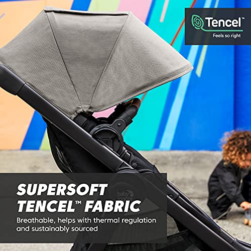 Baby Jogger City Select 2 Single-to-Double Modular Stroller, Eco Collection, Harbor & Tencel Grey