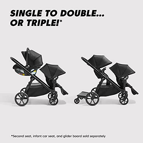 Baby Jogger City Select 2 Single-to-Double Modular Stroller, Eco Collection, Harbor & Tencel Grey