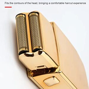 BR Barbers Hair Clippers Gold for Men Full Metal Cordless Close Cutting T-Blade Trimmer with LED Display Professional Barbershop Barber Clipper Set Shaver Trimmer Razor Kit