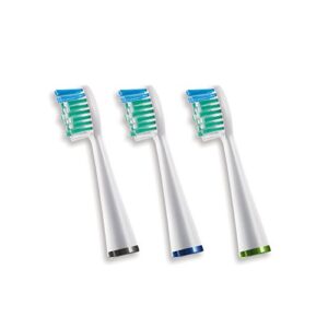 waterpik standard srrb-3e replacement electric toothbrush heads pack of 3